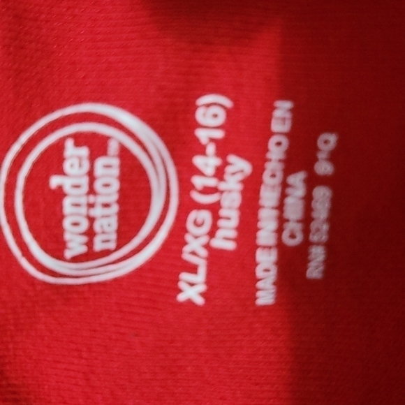 𝅺WONDER Nation boys size XL/XG 14-16 husky zipper sweatshirt - Picture 3 of 5